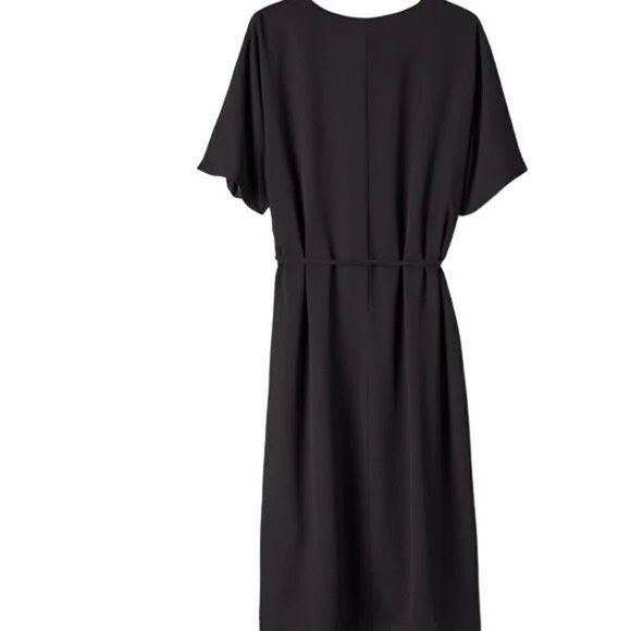 ARITZIA BABATON WALLACE DRESS BLACK Short-sleeve wrap dress sz XS - Picture 5 of 12